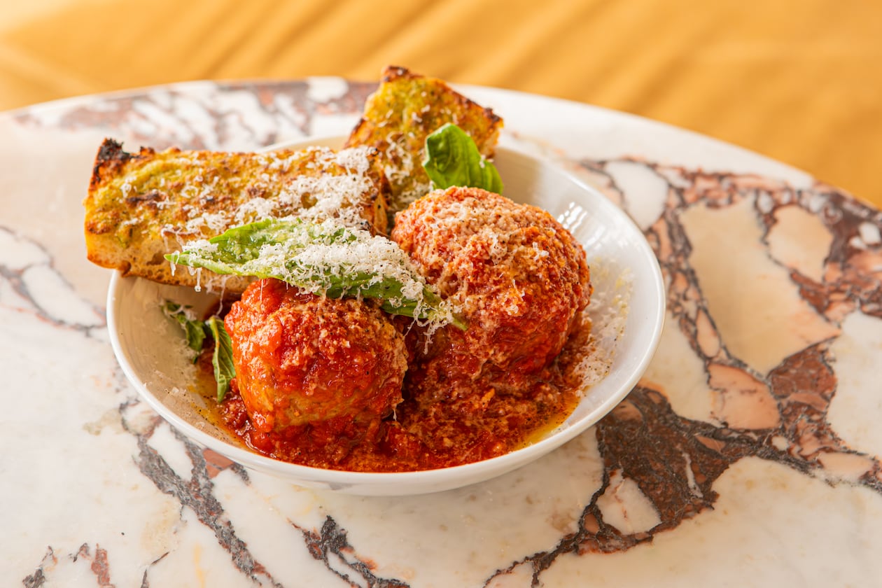 Pendolino's owner and chef Kevin Maxey shared his recipe for Meatballs and Pomodoro Sauce. (Aaliyah Man for the AJC/food styling by Kevin Maxey)