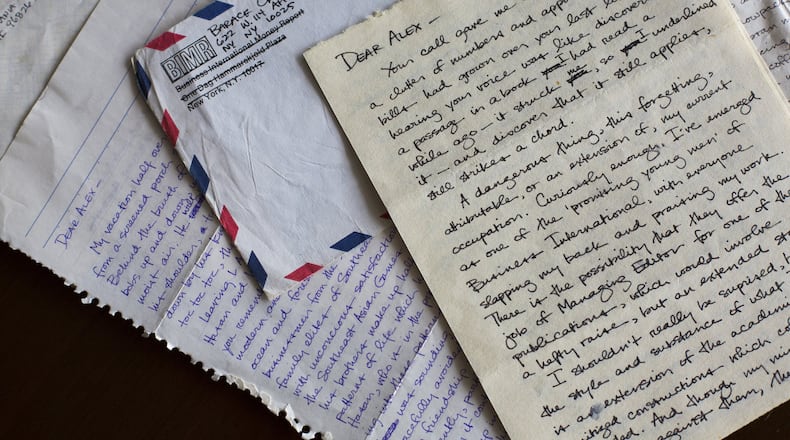 These are some of the letters Barack Obama wrote to a girlfriend as a college student. The letters are part of a special collection at Emory University. PHOTO CONTRIBUTED