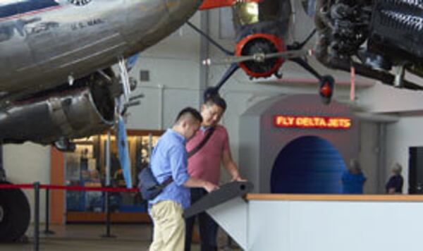 The Delta Flight Museum is located just seconds away from Hartsfield-Jackson Atlanta International Airport.