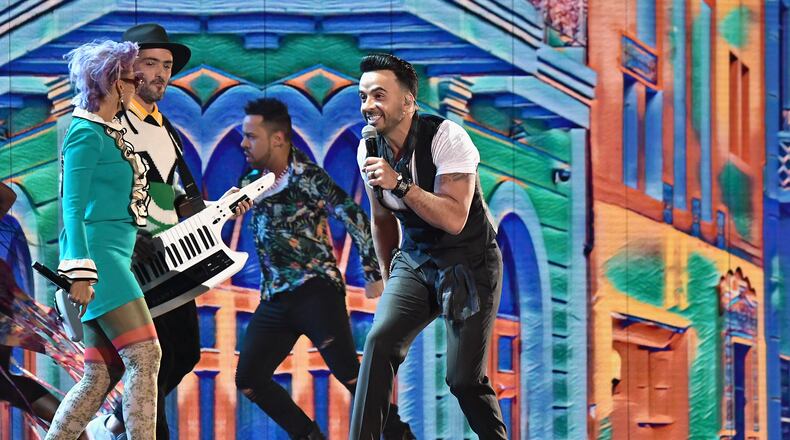 Bomba Estereo, a Bogota, Colmbia duo, plays “psychedelic cumbia” dance music at The Masquerade, in Kenny’s Alley at Underground Atlanta today. GUSTAVO CABALLERO/GETTY IMAGES FOR LARAS