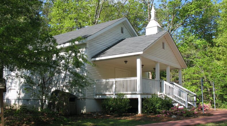 Johns Creek recently approved a resolution to remove restrictions on certain types of special events and restrictive permitting for alcohol service at Autrey Mill. Shown here is the Old Warsaw Church. COURTESY AUTREY MILL