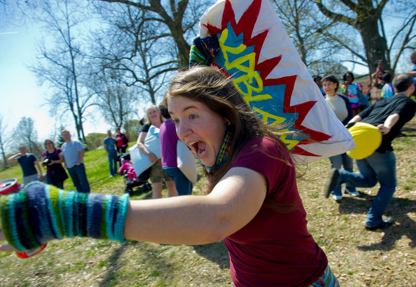 For the fifth year in a row, hundreds of residents from Atlanta and the surrounding communities participated in International Pillow Fight Day.