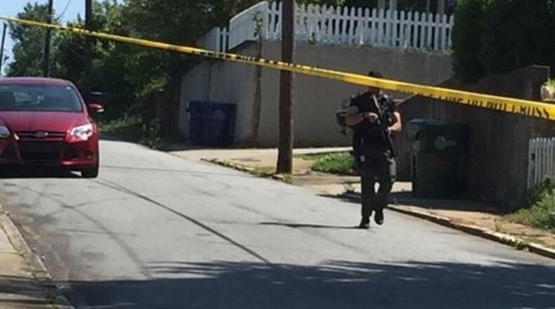 Atlanta police were in a standoff Saturday on Spencer Street. (Credit: Channel 2 Action News)