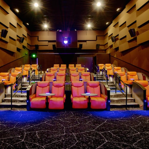A look inside one of the auditorium-style theaters at IPIC Theaters' Colony Square location when it opened in December 2020. The location is set to close in April. (Courtesy of Karen Fuchs/2020)