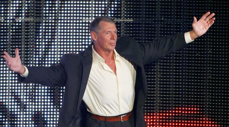LAS VEGAS - AUGUST 24: World Wrestling Entertainment Inc. Chairman Vince McMahon is introduced during the WWE Monday Night Raw show at the Thomas & Mack Center August 24, 2009 in Las Vegas, Nevada. (Photo by Ethan Miller/Getty Images)