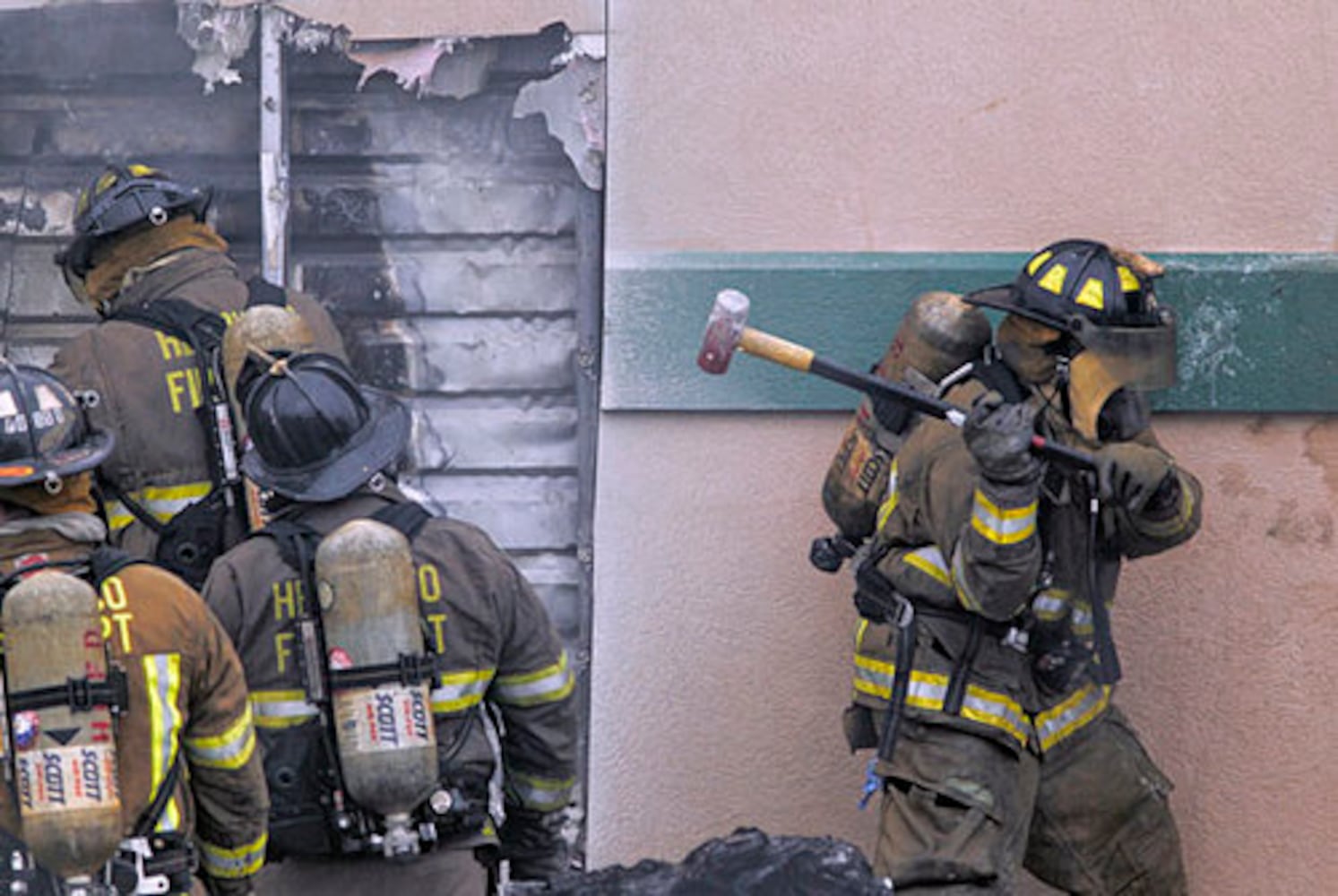 Storage facility burns