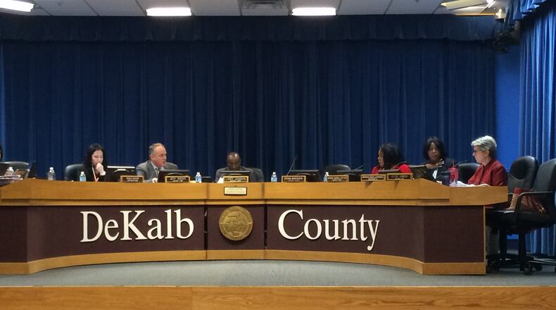 The DeKalb County Board of Commissioners approved several resolutions Dec. 15 asking for the Georgia Legislature to take action. MARK NIESSE / MARK.NIESSE@AJC.COM