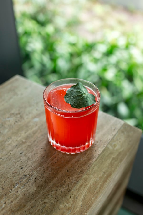 Burle's current menu is themed with colors. This sipper, aptly named Red, bursts with berry flavor from strawberries and raspberries lifted by a base of vodka, Japanese shochu and whisky. (Courtesy of Burle's Bar)