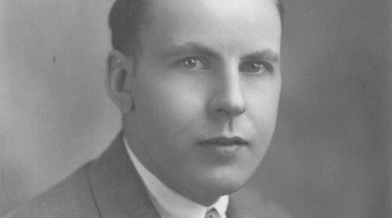 Fred Benning served as mayor of Neligh, Nebraska. This photo is displayed in Neligh's City Council chambers.