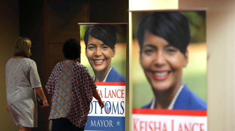 Atlanta Mayor-elect Keshia Lance Bottoms won the biggest race in contests Tuesday, but plenty of other women scored election gains. For example, four legislative seats went to women in special election runoffs. The results could persuade other women to seek office in 2018 in a number of statewide races. PHOTO / JASON GETZ