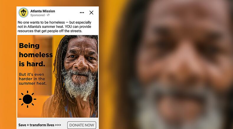 An image from Atlanta Mission's social media campaign. (Provided by Atlanta Mission)