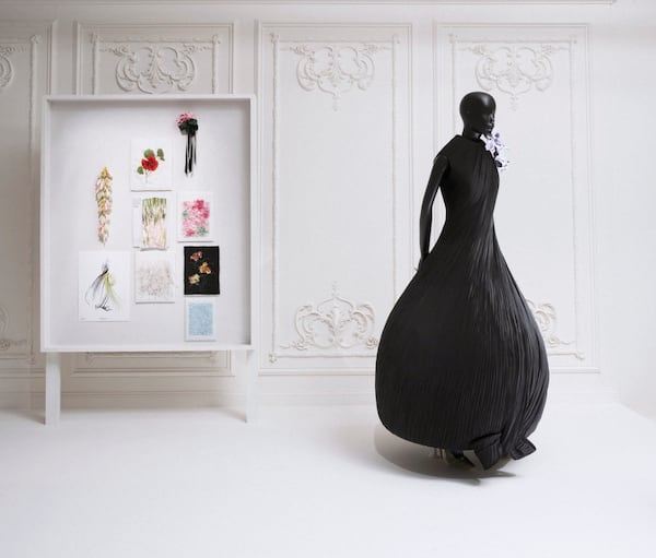 A dress inspired by artist Magdalene Odundo's vases and designed by current Dior creative director Jonathan Anderson.
(Courtesy of SCAD FASH Museum of Fashion + Film)