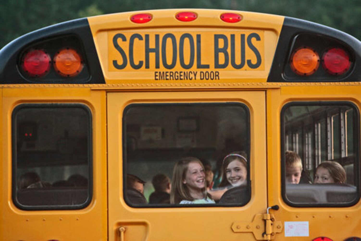 Kids arrive on first day of school