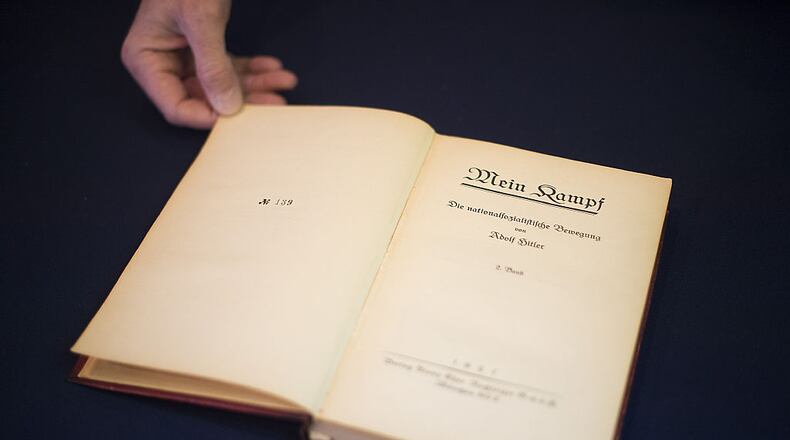 "Mein Kampf" was Adolf Hitler's political manifesto.
