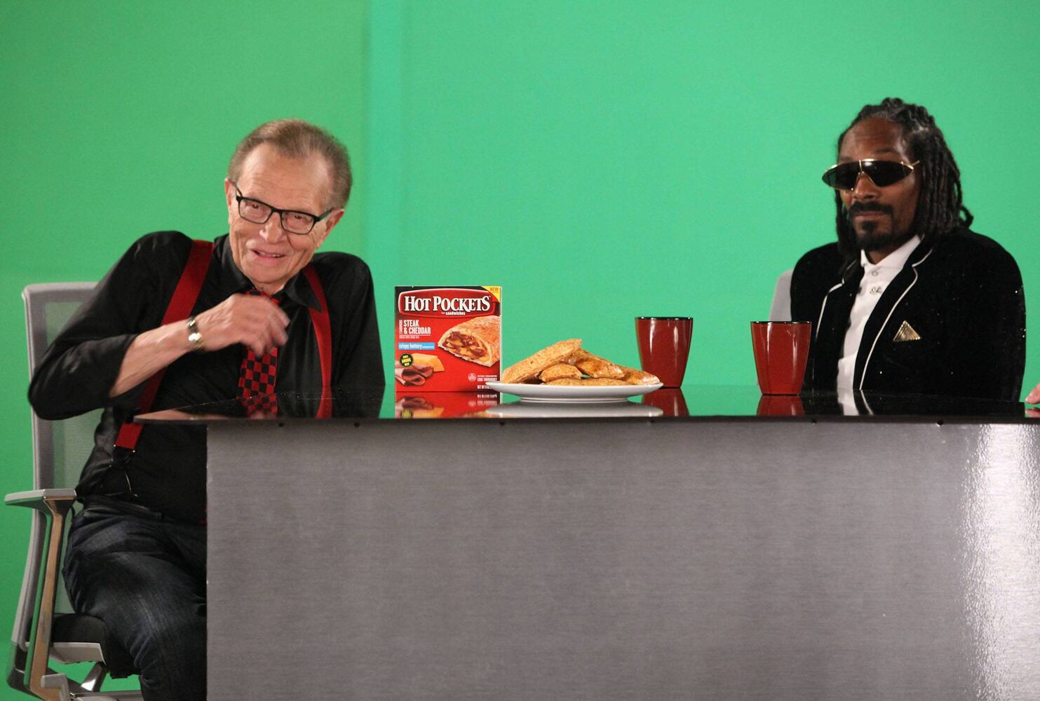 Larry King, Snoop Dogg for Hot Pockets