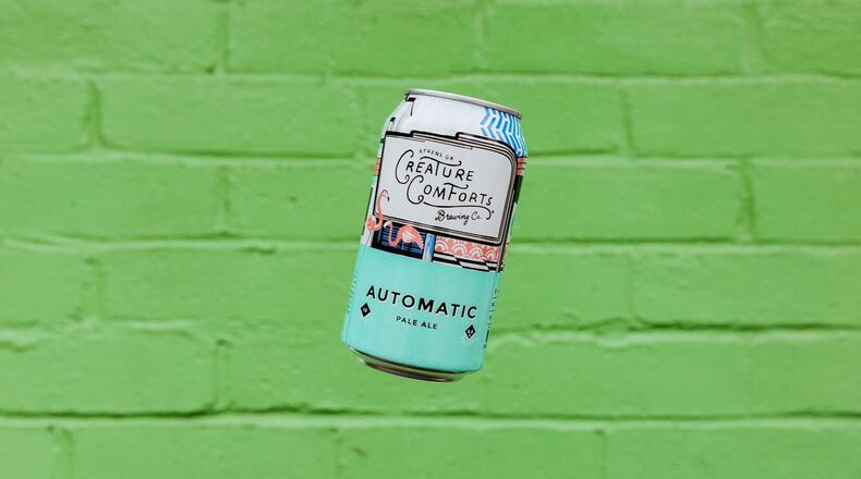 Creature Comforts Automatic Pale Ale is an August seasonal release with a spiffy new can design. CONTRIBUTED BY CREATURE COMFORTS BREWING CO.