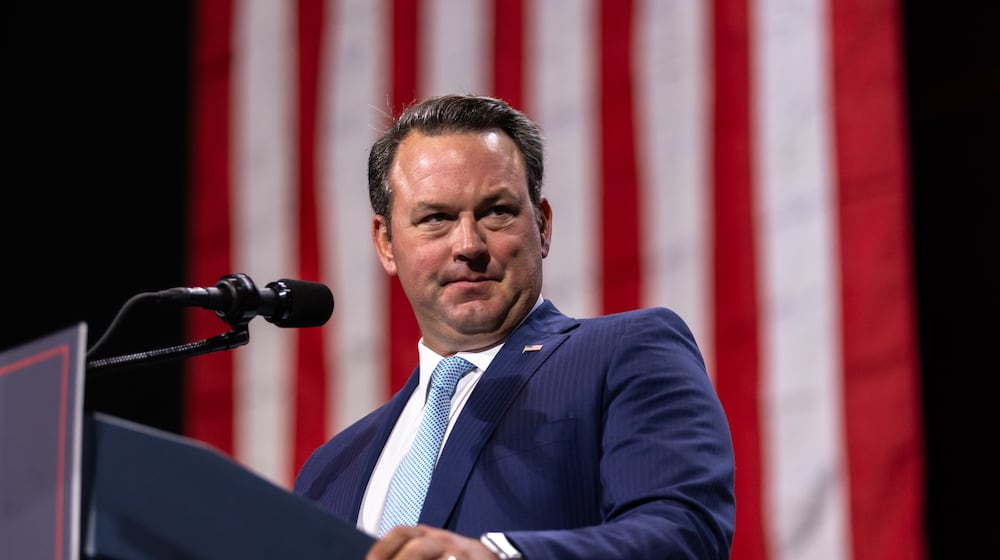 Lt. Gov. Burt Jones is a Republican candidate for governor of Georgia. (Arvin Temkar/AJC)