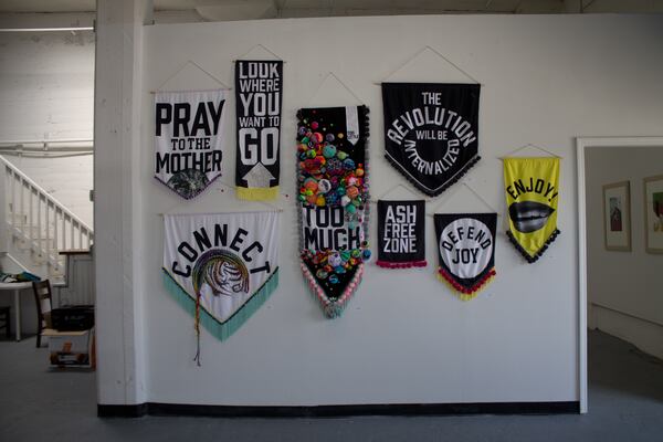 Work by Mz. Icar at Mint Gallery.
Courtesy of Mint Gallery