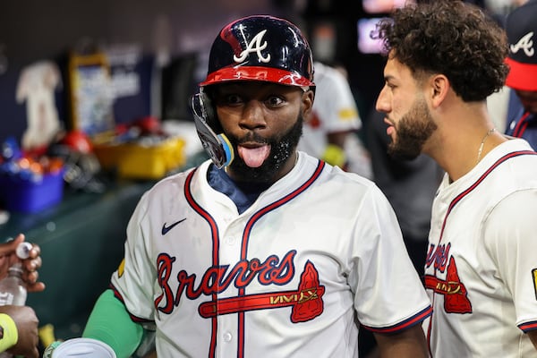 Braves outfielder Michael Harris II enjoyed his ninth-inning homer on Wednesday.