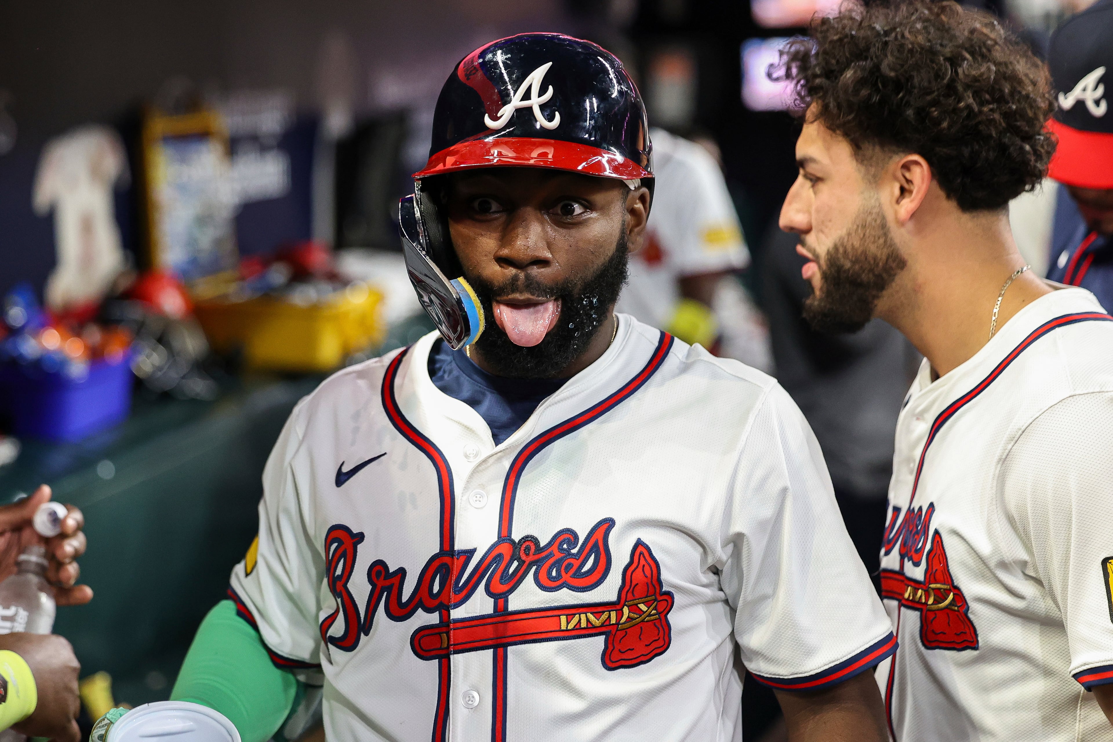 Braves outfielder Michael Harris II enjoyed his ninth-inning homer on Wednesday.