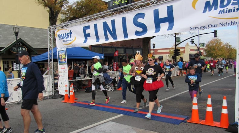 Runners at the annual Gobble Job in Marietta. The event benefits MUST Ministries. HANDOUT