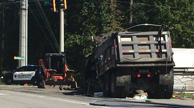 Two people were killed in a head-on collision Monday in Forsyth County. (Credit: Channel 2 Action News)
