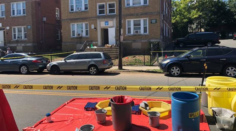 Three people have been arrested after officers seized half a kilogram in fentanyl powder from an apartment in Hartford, Connecticut. Several officers had to be treated for exposure to the potent drug.