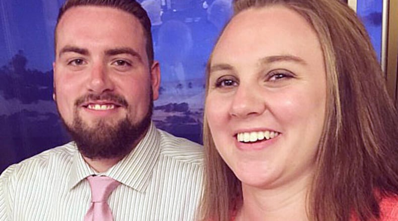 Dan Sherrod says his fiancée, Gabrielle Hall, saved his life in December by quickly performing CPR with help from a Paulding County dispatcher.