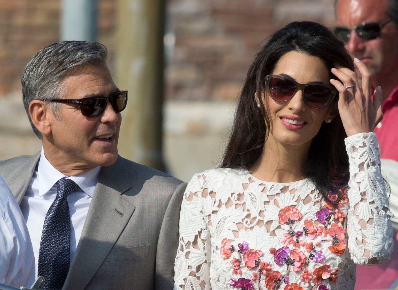 George Clooney and his wife Amal Alamuddin