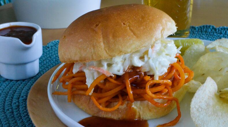 Vegan Barbecue Pulled Butternut Squash Noodle Sandwiches 
Virginia Willis for The Atlanta Journal-Constitution