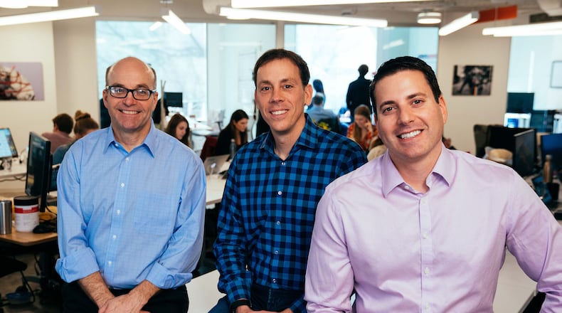 Axios co-founders (from left) Mike Allen, Jim VandeHei and Roy Schwartz
