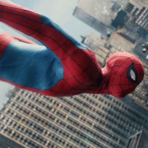 This image released by Sony Pictures shows a scene from "Spider-Man: Brand New Day." (Sony Pictures via AP)