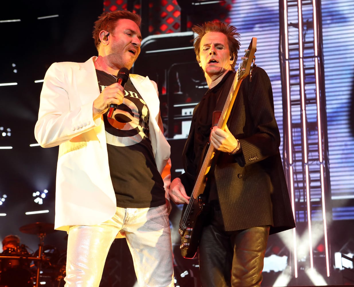 -- Duran Duran's Simon LeBon performs "Hungry Like the Wolf"
Duran Duran, Nile Rodgers & CHIC and Bastille Rocked State Farm Arena on Thursday, June 15, 2023 on Duran Duran's Future Past tour.
Robb Cohen for the Atlanta Journal-Constitution