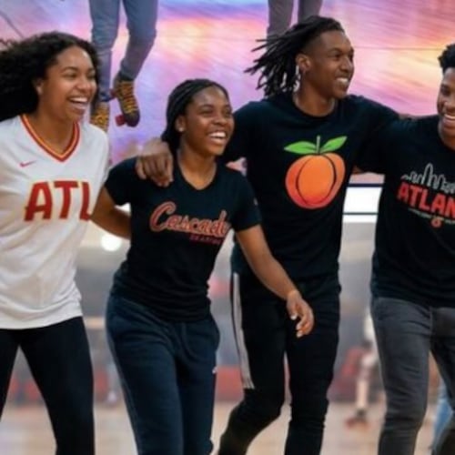 This image of teenagers at a skating rink, posted on the city of Atlanta's Instagram, is AI-generated, the city said. Council members passed a resolution this week seeking to reel in the city's use of artificial intelligence in communications intended for public distribution. (City of Atlanta Instagram)