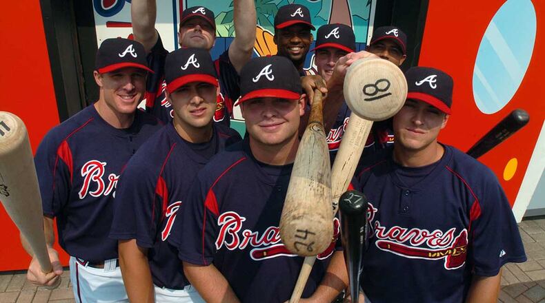Some of the Baby Braves from 2005 include (front row from left) Pete Orr, Kyle Davies, Brian McCann, Kelly Johnson, (back row from left) Blaine Boyer, Wilson Betemit, Ryan Langerhans, Andy Marte.