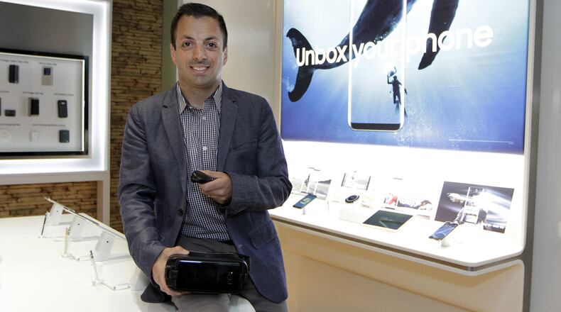 Nick DiCarlo says he was initially turned off by virtual reality because the jumpy images made him feel sick. He later became convinced it’d be a transformational technology for Samsung. (David Woo/Dallas Morning News/TNS)