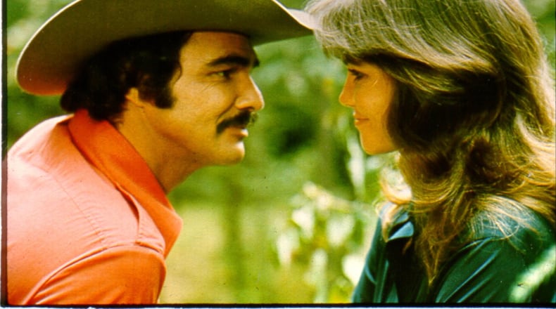 Actors Burt Reynolds and Sally Field in 1977 in the film 'Smokey and the Bandit.'