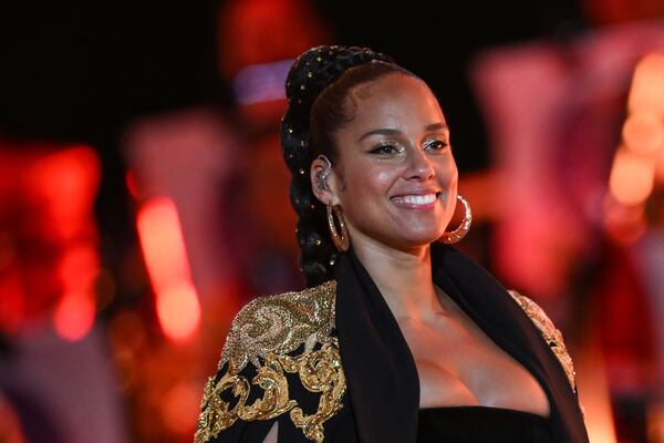 Alicia Keys at the BBC Platinum Party at the Palace, as part of the Queen's Platinum Jubilee celebrations, on June 4, 2022, in London. (Daniel Leal/WPA Pool/Getty Images/TNS)