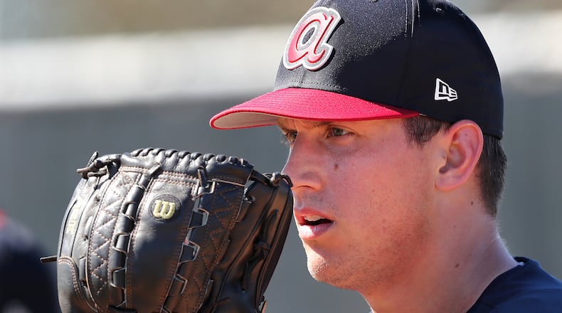 Lucas Sims was recalled from Triple-A Gwinnett. (Curtis Compton/ccompton@ajc.com)