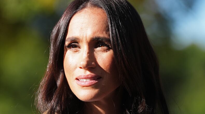FILE - Meghan Markle, the Duchess of Sussex, takes part in the Scar Tree Walk in Melbourne, Australia, April 16, 2026. (Jonathan Brady/Pool Photo via AP, File)