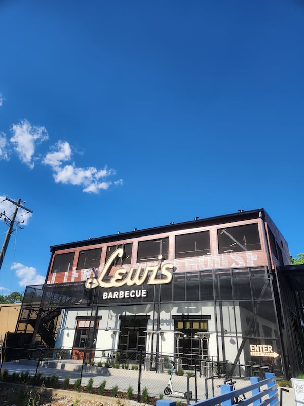 The exterior of Lewis Barbecue's Atlanta Beltline location.