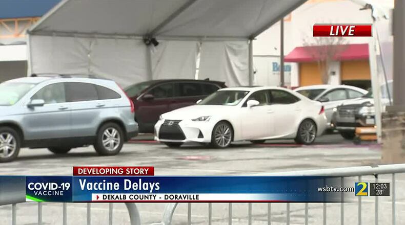 Several counties open vaccination sites late due to winter weather