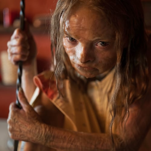 This image released by Warner Bros. Pictures shows Natalie Grace in a scene from "Lee Cronin's The Mummy." (Warner Bros. Pictures via AP)