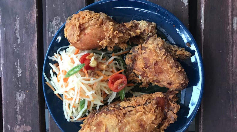 Thai fried chicken is a Monday-only special at Tuk Tuk Thai Food Loft. Ligaya Figueras/ligaya.figueras@ajc.com
