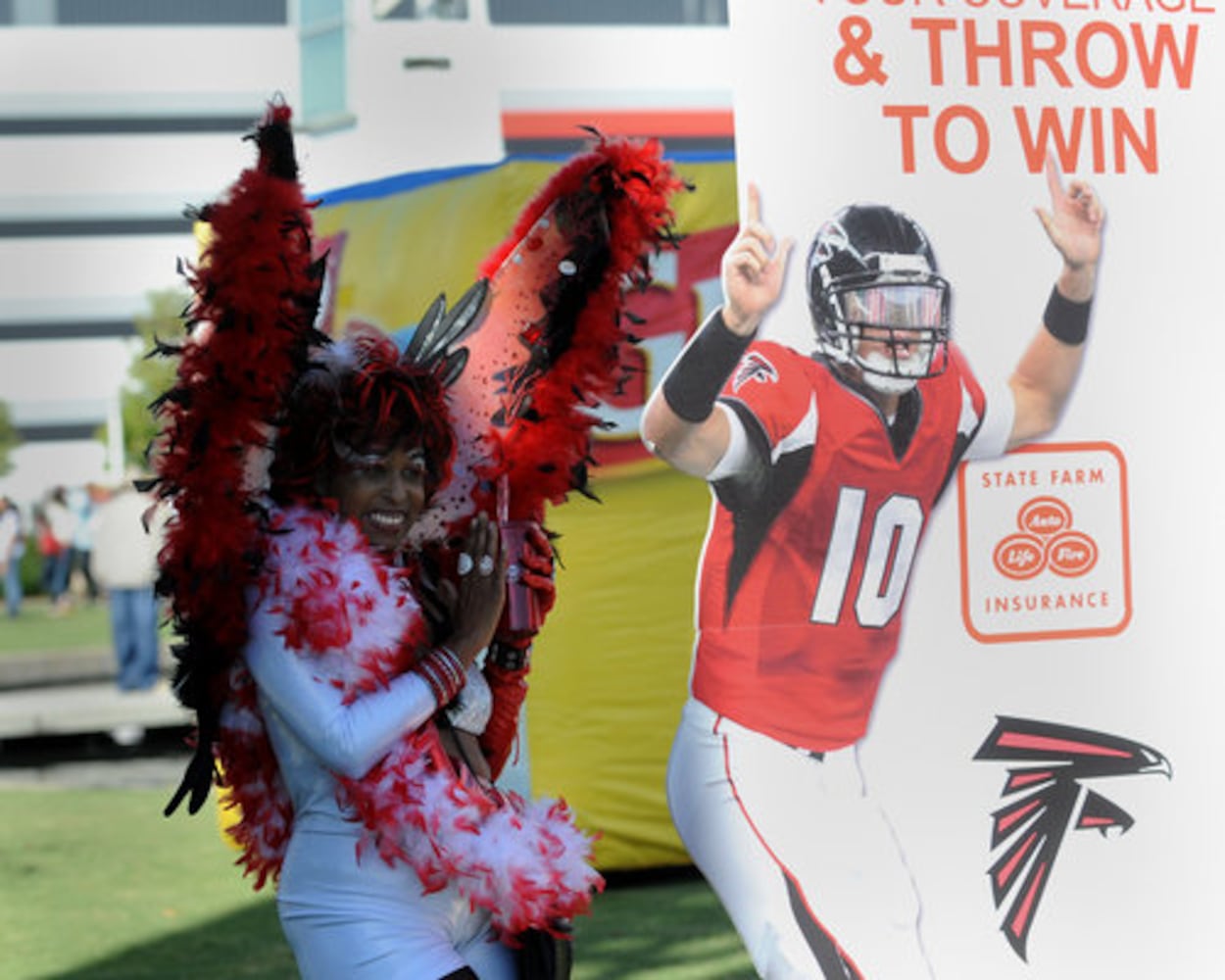 Bird lady' flies high for Falcons