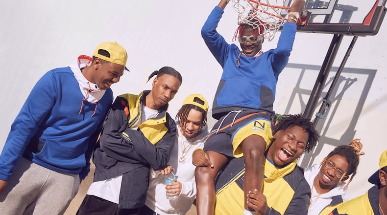 Lil Yachty and his Sailing Crew in the Atlanta-shot campaign for a new Nautica and Urban Outfitters collection.