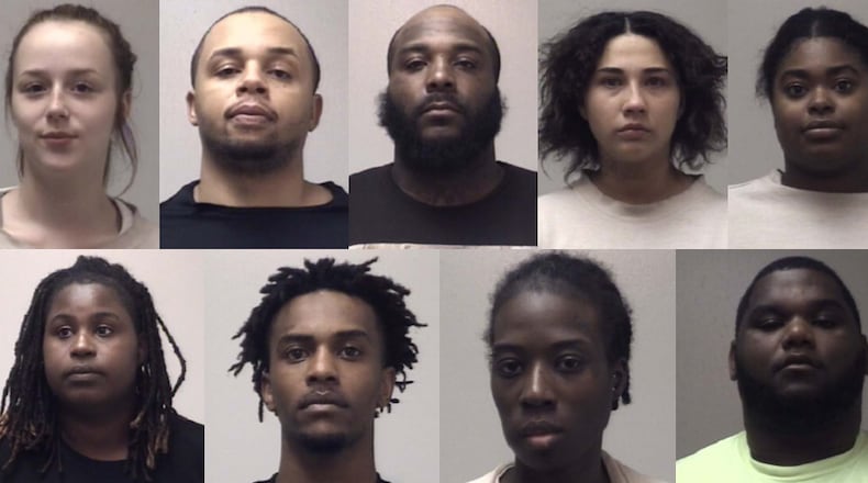 Top row, from left: Alyssa Makenzie Jones, Nicholas Julian Terrell, Melis Deon Hill, Mya Lauree Saenz, Misha Rachell Perry. Bottom row: Perfection Unique Rivers, Aaron Tyler Simmons, Brittnie C.S. Osunde, Fredrick Walker Jr.