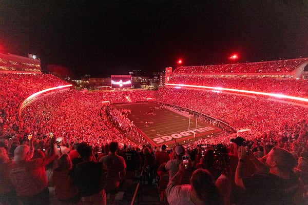 University of Georgia fans routinely fill the cavernous Sanford Stadium to watch the Bulldogs play football. The women's soccer team also hopes to draw a big crowd when it takes over the pitch Aug. 20, the first time soccer has been played in the Athens stadium since the 1996 Olympics. (Jason Getz/AJC 2023)