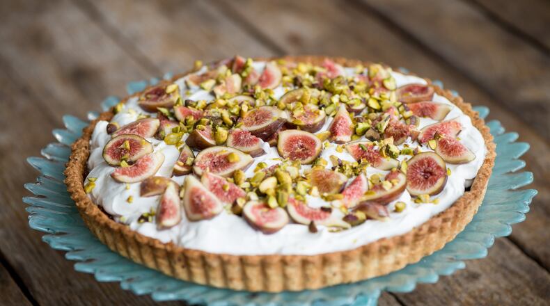 Recess at Krog Street Market has chef Victoria Shore’s Pistachio and Fig Tart, but you can make it, too. CONTRIBUTED BY MIA YAKEL