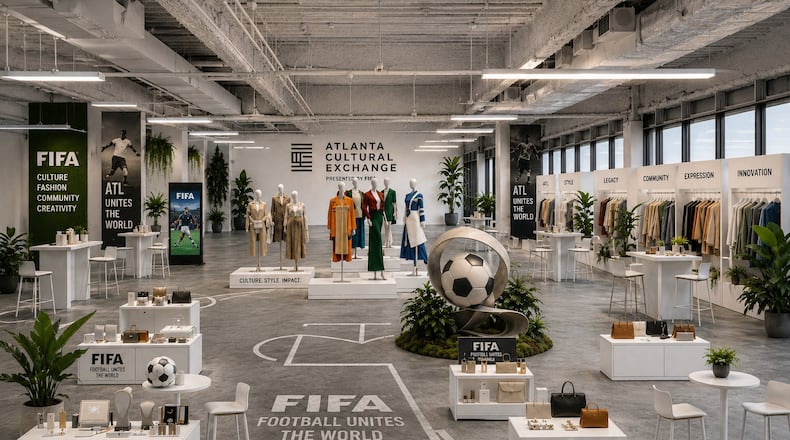 A rendering of the Atlanta Cultural Exchange, which will feature eight days of panel discussions, films and musical performances during the World Cup. (Courtesy of the Atlanta Cultural Exchange)